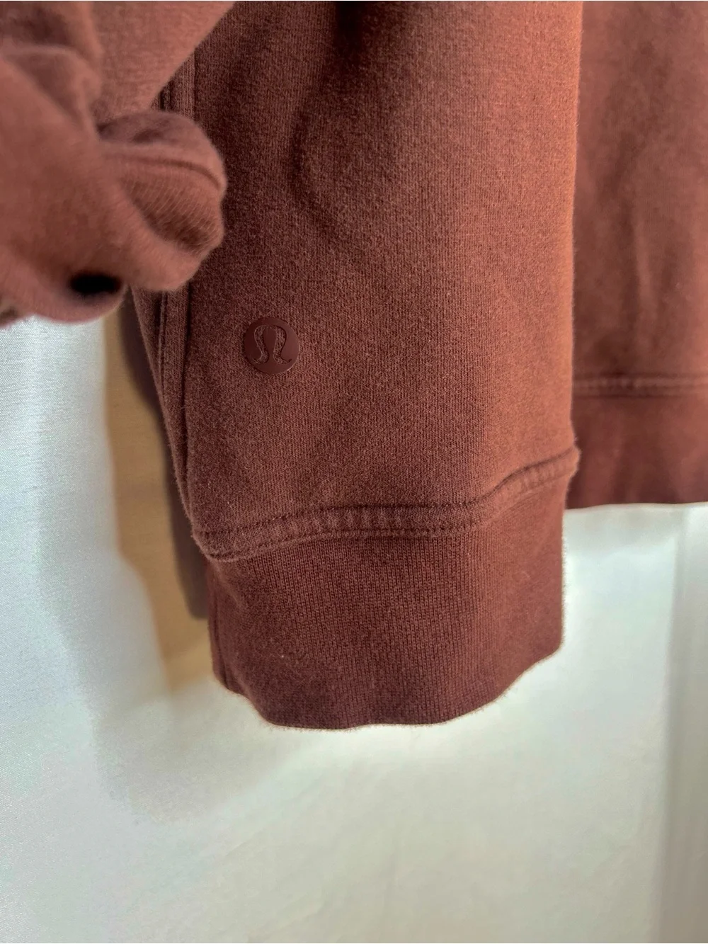 lululemon athletica Brown Crewneck Logo Sweatshirt
